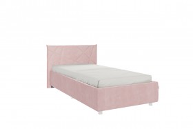 Кровать 0.9 Бест с основанием (Нежно-розовый велюр) в Нерюнгри - neryungri.katalogmebeli.com | фото 1
