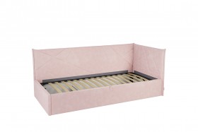 Кровать 0.9 Бест Тахта (Нежно-розовый велюр) в Нерюнгри - neryungri.katalogmebeli.com | фото 3
