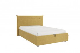 Кровать 1,2 Альба (Медовый велюр/под-мех) в Нерюнгри - neryungri.katalogmebeli.com | фото
