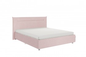 Кровать 1,6 Альба с основанием (Нежно-розовый велюр) в Нерюнгри - neryungri.katalogmebeli.com | фото