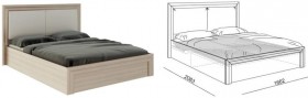 Кровать 1,6 Глэдис (М32) с подъемным механизмом в Нерюнгри - neryungri.katalogmebeli.com | фото 2