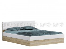 Кровать 1,6 спальня Фортуна (Дуб сонома/белый глянец) в Нерюнгри - neryungri.katalogmebeli.com | фото 1