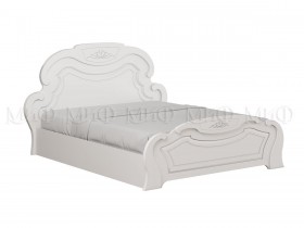 Кровать 1,6м Александрина (Белый/Белый глянец) в Нерюнгри - neryungri.katalogmebeli.com | фото