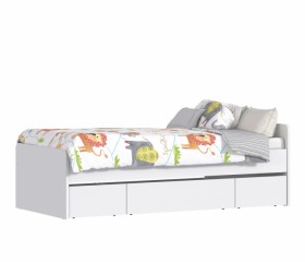 Кровать (900) СБ-3149 Терра (Белый) в Нерюнгри - neryungri.katalogmebeli.com | фото