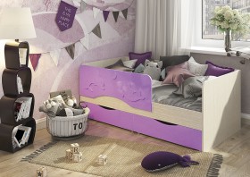 Кровать Алиса КР-812 1,6 Белфорд/Розовый металлик в Нерюнгри - neryungri.katalogmebeli.com | фото 3