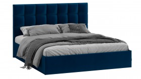 Кровать без ПМ «Эмбер» Велюр Confetti/Blue в Нерюнгри - neryungri.katalogmebeli.com | фото