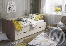 Кровать детская Балли 2-х уровневая (шимо темный/шимо светлый) в Нерюнгри - neryungri.katalogmebeli.com | фото