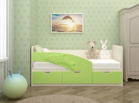Кровать детская 1,6м Дельфин (Розовый металлик) в Нерюнгри - neryungri.katalogmebeli.com | фото 2