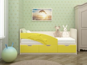 Кровать детская 1,6м Дельфин (Розовый металлик) в Нерюнгри - neryungri.katalogmebeli.com | фото 3