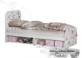 Кровать детская с ящиками КР-10 Малибу в Нерюнгри - neryungri.katalogmebeli.com | фото 2