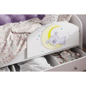 Кровать детская Звездочка Белый/Фиолетовый в Нерюнгри - neryungri.katalogmebeli.com | фото 4