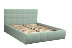 Кровать "Диана" ш. 1400 (Н=1010мм) (жаккард аква) в Нерюнгри - neryungri.katalogmebeli.com | фото 1