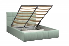 Кровать "Диана" ш. 1600 (Н=1010мм) (жаккард аква) в Нерюнгри - neryungri.katalogmebeli.com | фото 4