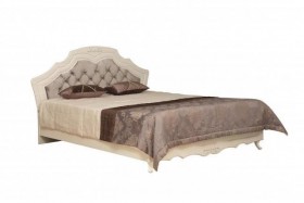Кровать двойная "Кантри" (вудлайн кремовый/патина/ортопед/1820) в Нерюнгри - neryungri.katalogmebeli.com | фото