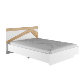 Кровать двухспальная 1,4м Теодора (белый/дуб крафт золотой) в Нерюнгри - neryungri.katalogmebeli.com | фото