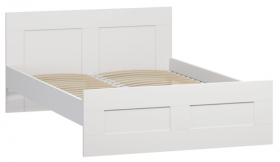 Кровать двухспальная Сириус 1600мм белый в Нерюнгри - neryungri.katalogmebeli.com | фото 1
