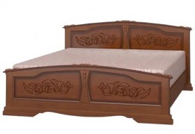 Кровать Елена из массива сосны 800*2000 Орех в Нерюнгри - neryungri.katalogmebeli.com | фото 4