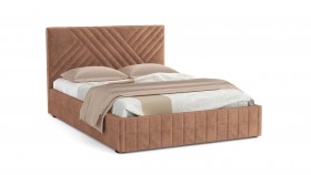Кровать Гамма ш. 1400 (без основания для хранения) (велюр тенерифе корица) в Нерюнгри - neryungri.katalogmebeli.com | фото