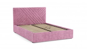 Кровать Гамма ш. 1400 (без основания для хранения) (велюр тенерифе розовый) в Нерюнгри - neryungri.katalogmebeli.com | фото 3