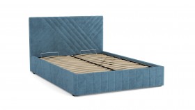 Кровать Гамма ш. 1400 (с основанием для хранения) (велюр тенерифе дасти блю) в Нерюнгри - neryungri.katalogmebeli.com | фото 2