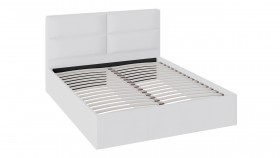 Кровать «Глосс» с мягкой обивкой тип 1 (1400) (Белая) в Нерюнгри - neryungri.katalogmebeli.com | фото