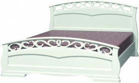 Кровать Грация-1 из массива сосны 1400*2000 Орех в Нерюнгри - neryungri.katalogmebeli.com | фото 9