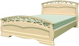 Кровать Грация-1 из массива сосны 1600*2000 Белый античный в Нерюнгри - neryungri.katalogmebeli.com | фото 17