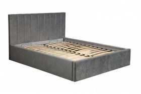 Кровать "Юнона" ш. 1600 (Н=1020мм) (ягуар грей) в Нерюнгри - neryungri.katalogmebeli.com | фото