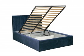 Кровать "Юнона" ш. 1600 (Н=1020мм) (ягуар нэви) в Нерюнгри - neryungri.katalogmebeli.com | фото 3