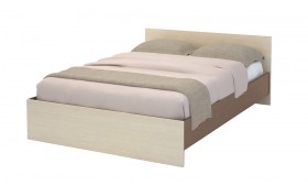 Кровать КР 557 Спальня Бася (шимо темный/шимо светлый) в Нерюнгри - neryungri.katalogmebeli.com | фото