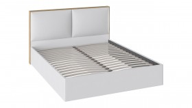 Кровать «Квадро» с мягкой обивкой тип 1 (Белая) в Нерюнгри - neryungri.katalogmebeli.com | фото