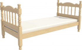 Кровать одинарная Аленка из массива сосны 800*1890 Сосна в Нерюнгри - neryungri.katalogmebeli.com | фото 3