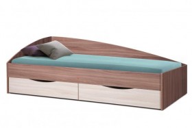 Кровать одинарная "Фея-3" (асимметричная) в Нерюнгри - neryungri.katalogmebeli.com | фото 2