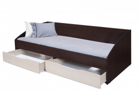 Кровать одинарная "Фея - 3" (симметричная) New (венге / вудлайн кремовый / ДВПО: белый) в Нерюнгри - neryungri.katalogmebeli.com | фото 3