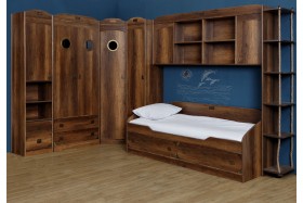 Кровать с 2-мя ящиками «Навигатор» (Дуб Каньон) в Нерюнгри - neryungri.katalogmebeli.com | фото 10
