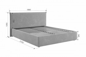Кровать с подъемным механизмом Лада 160х200 см (графит (велюр)) в Нерюнгри - neryungri.katalogmebeli.com | фото 3