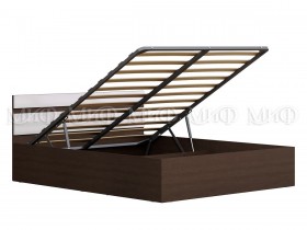 Кровать с подъемным механизмом Нэнси 1,4м (Венге/белый глянец) в Нерюнгри - neryungri.katalogmebeli.com | фото