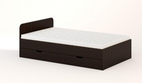 Кровать с ящиками 1200 (Венге) в Нерюнгри - neryungri.katalogmebeli.com | фото