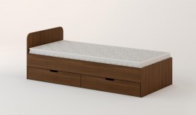 Кровать с ящиками 900 (Орех темный) в Нерюнгри - neryungri.katalogmebeli.com | фото 1