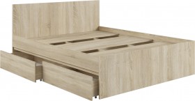Кровать с ящиками К1.6М Мадера Сонома в Нерюнгри - neryungri.katalogmebeli.com | фото 2