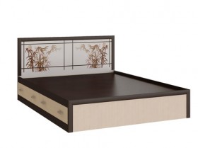 Кровать с ящиками 1,6м Мальта (Дуб венге/Дуб беленый) в Нерюнгри - neryungri.katalogmebeli.com | фото 1