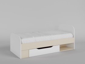 Кровать Санни 1650х750 (Белый/корпус Клен) в Нерюнгри - neryungri.katalogmebeli.com | фото