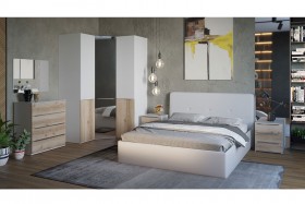 Кровать «Синди» с мягкой обивкой тип 1 (Белая) в Нерюнгри - neryungri.katalogmebeli.com | фото 2