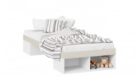 Кровать «Сканди»  Дуб Гарден/Белый в Нерюнгри - neryungri.katalogmebeli.com | фото