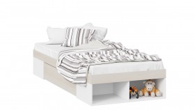 Кровать «Сканди» с ящиком Дуб Гарден/Белый в Нерюнгри - neryungri.katalogmebeli.com | фото