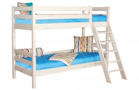 Кровать Соня вариант 10 двухъярусная с наклонной лестницей Лаванда в Нерюнгри - neryungri.katalogmebeli.com | фото 2