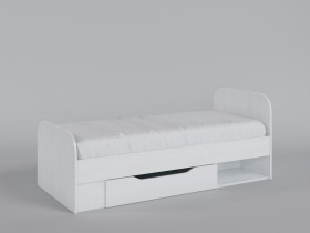 Кровать Совушки 1650х750 (Белый/корпус Выбеленное дерево) в Нерюнгри - neryungri.katalogmebeli.com | фото