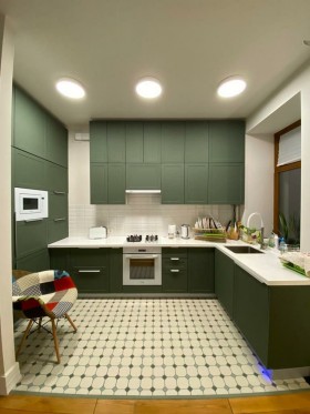 Кухня 1,95м Квадро (Высокие модули/Белый софт/Серый) в Нерюнгри - neryungri.katalogmebeli.com | фото 18