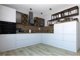 Модульная кухня Бронкс 1,8 м (Кварц) в Нерюнгри - neryungri.katalogmebeli.com | фото 5