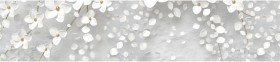 Кухонный фартук КМ 481 Абстракция цветы бетон в Нерюнгри - neryungri.katalogmebeli.com | фото